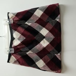 Free People Twiggy Herringbone Plaid Mini Skirt